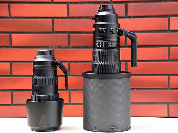 200-500mm和600mm加上1.4X比較