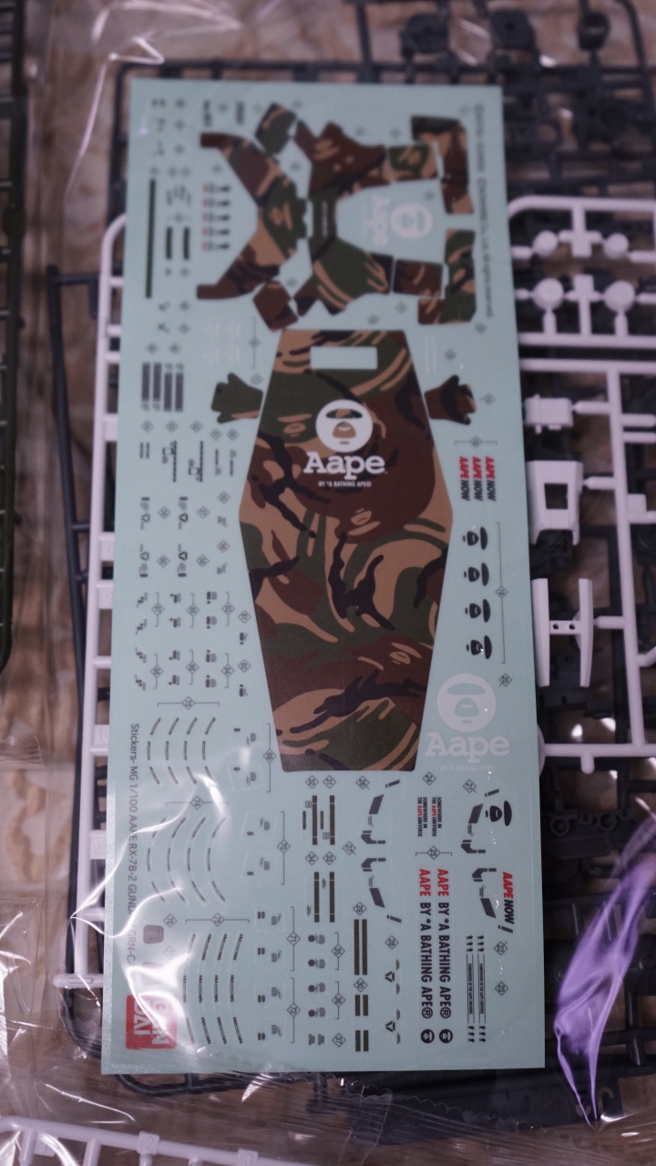 AAPE 聯名鋼彈 MG RX-78-2 3.0版開箱