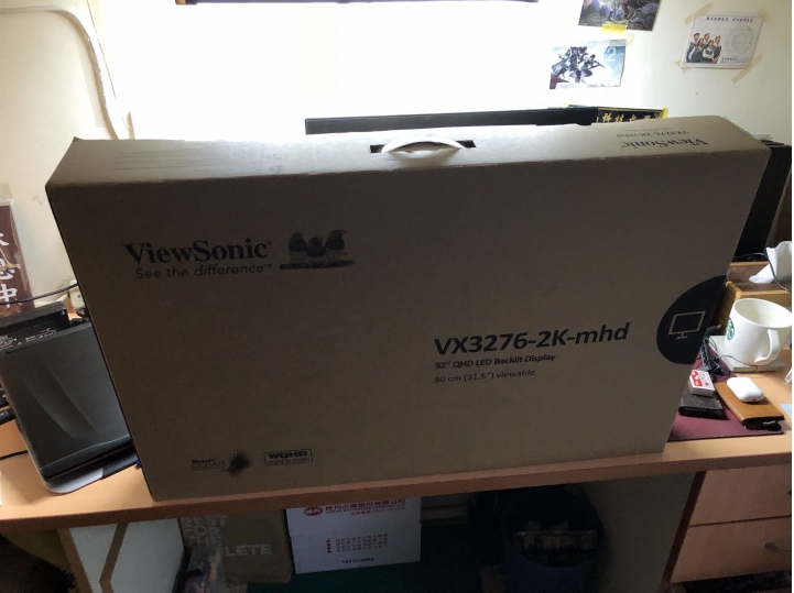 終於入手開箱ViewSonic VX3276-2K-MHD