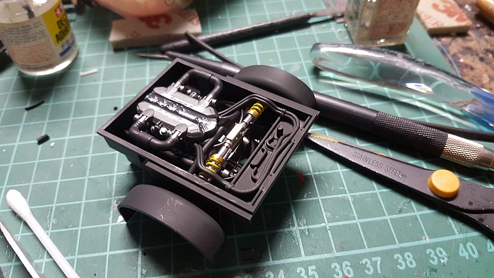 [ Fujimi 1:24 ] 青島 藍寶堅尼 阿凡塔多 LP700-4 硬頂敞篷 Aoshima Lamborghini Aventador LP700-4 Roadster 製作過程