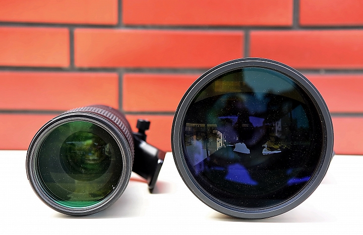 200-500mm和600mm加上1.4X比較
