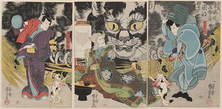 異色貓繪實體化！海洋堂膠囊Ｑ博物館「歌川國芳 貓之立體浮世繪美術館」登場
