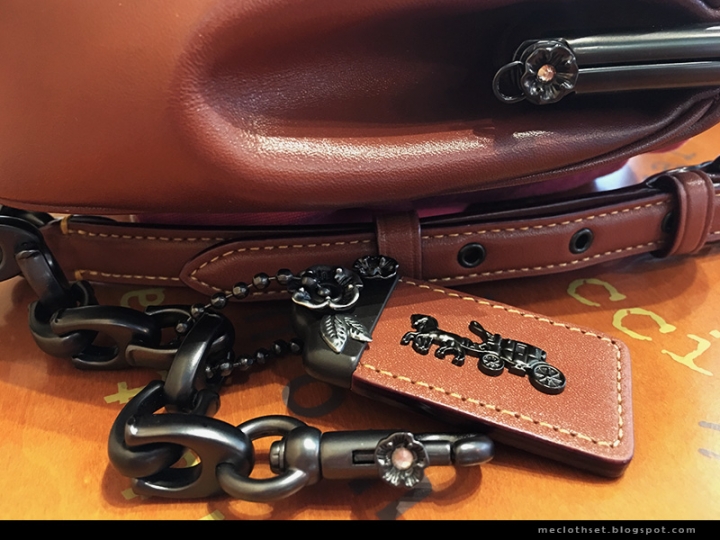 COACH 水晶裝飾口金斜背袋