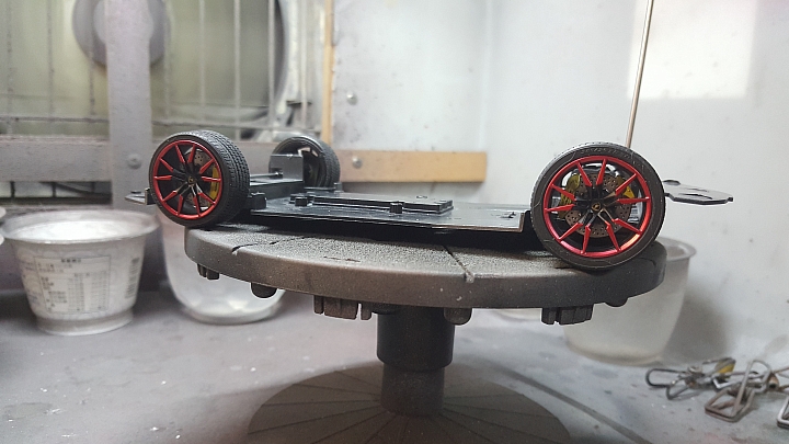 [ Fujimi 1:24 ] 青島 藍寶堅尼 阿凡塔多 LP700-4 硬頂敞篷 Aoshima Lamborghini Aventador LP700-4 Roadster 製作過程