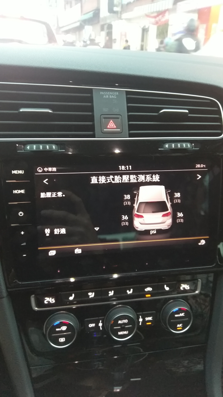 升級 原廠數字型胎壓 ACC及前部輔助 鏡片型盲點偵測系統&駛出輔助系統