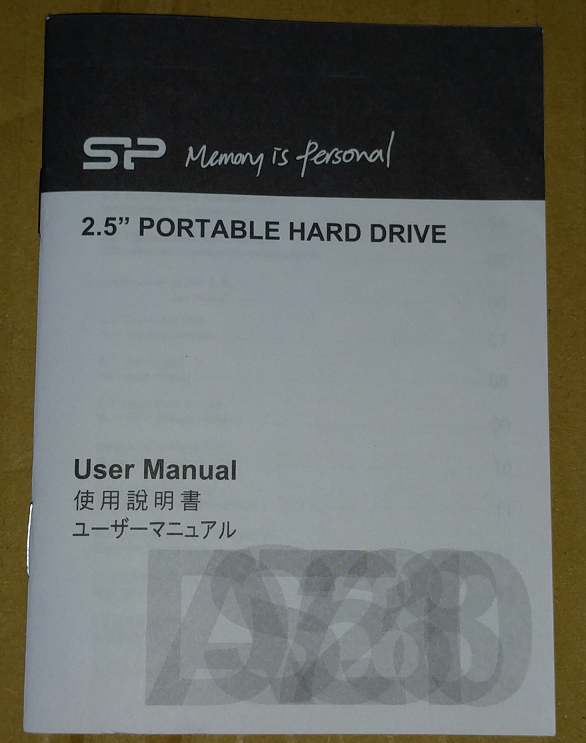 [開箱] Silicon Power Armor A60 4TB 2.5吋行動硬碟 WD40NPZZ-00PDPT0