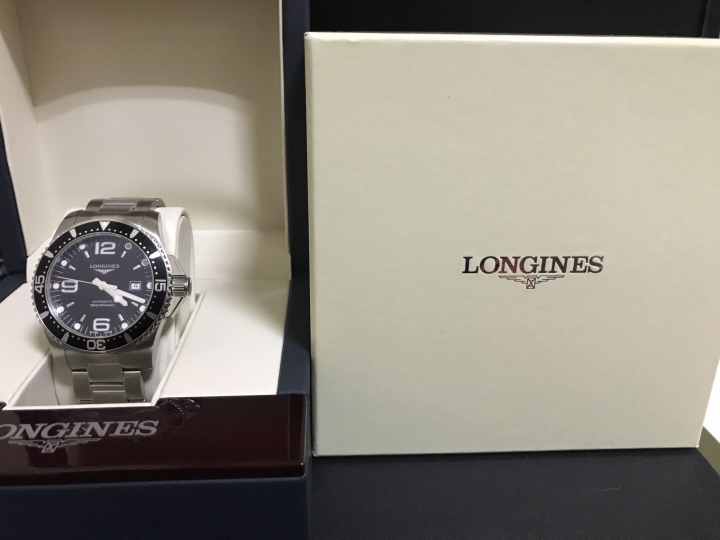 LONGINES 44mm 黑浪鬼微開箱/更新（送修）