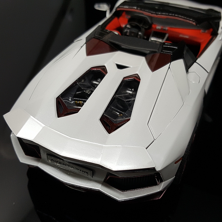 [ Fujimi 1:24 ] 青島 藍寶堅尼 阿凡塔多 LP700-4 硬頂敞篷 Aoshima Lamborghini Aventador LP700-4 Roadster 製作過程