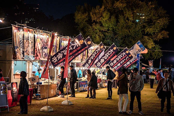 [D750] 2017/11.東京明治神宮外苑銀杏祭、澀谷車站外十字路口夜景