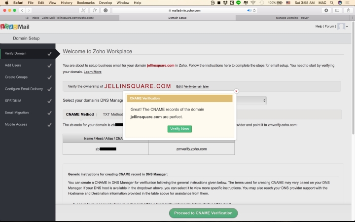 用 Zoho Mail 收發屬於自己的網域信箱(Domain Mail)