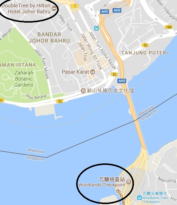 【馬來西亞自助行】想住超值的 Hilton 飯店嗎?? 馬來西亞新山 Double Tree 逸林酒店，往來新山與新加坡超方便。