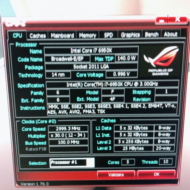 Re10 6950x 超頻設定