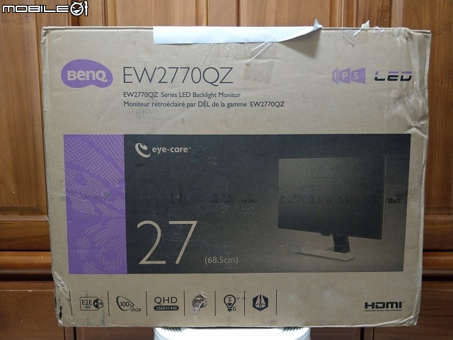 全新「黃金三角」定律，27吋2K QHD IPS  BenQ EW2770QZ 舒視屏護眼螢幕