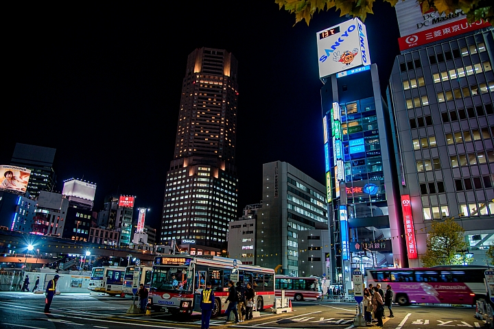 [D750] 2017/11.東京明治神宮外苑銀杏祭、澀谷車站外十字路口夜景