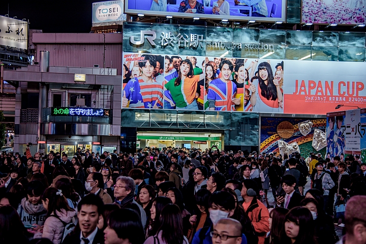 [D750] 2017/11.東京明治神宮外苑銀杏祭、澀谷車站外十字路口夜景
