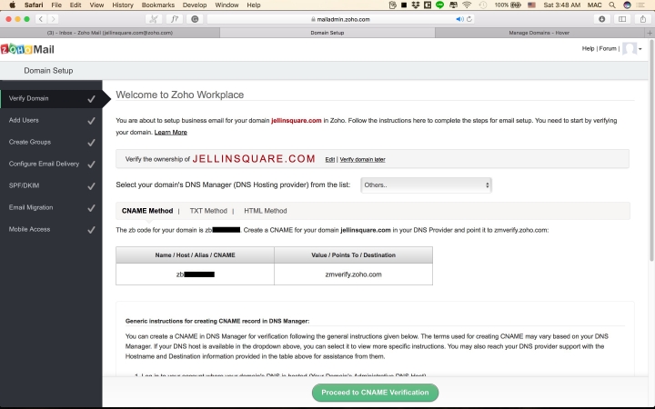 用 Zoho Mail 收發屬於自己的網域信箱(Domain Mail)