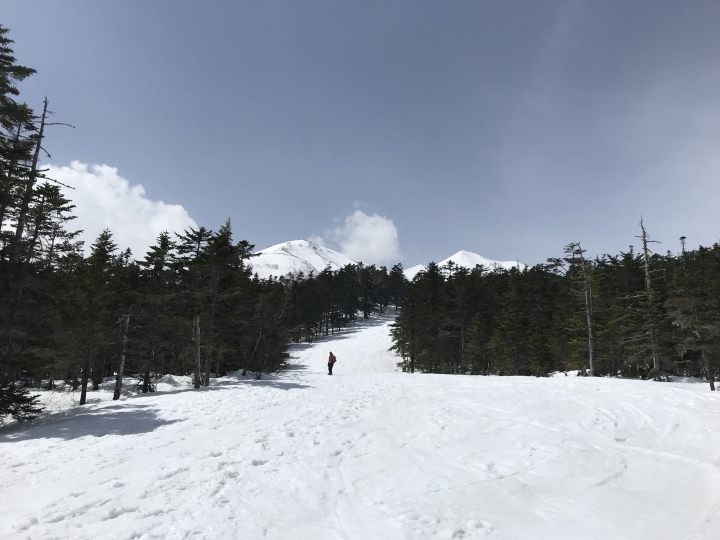 乘鞍岳 Back country snowboarding