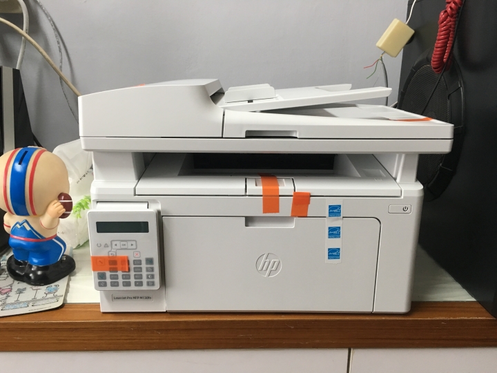 開箱 黑白雷射印表機 HP laserJet Pro MFP M130fn
