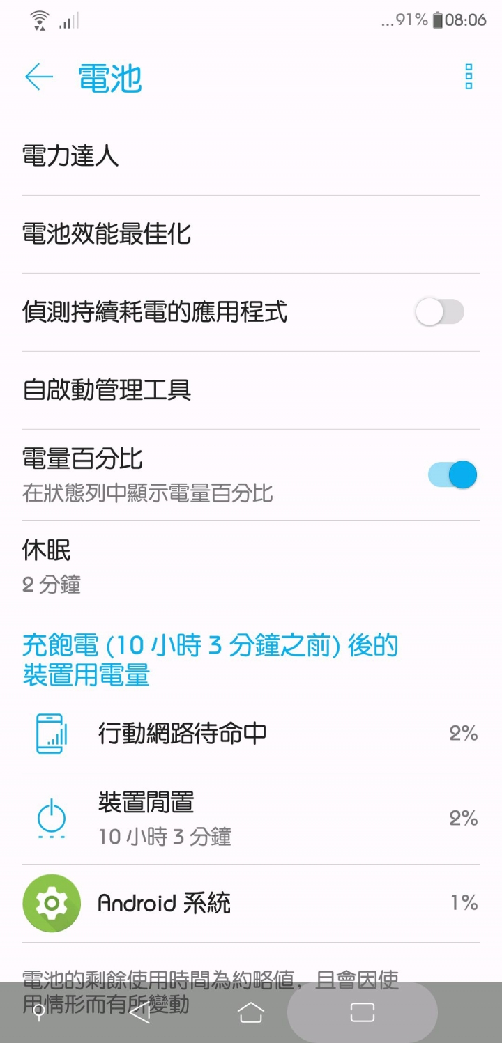 Zenfone5耗電量問題