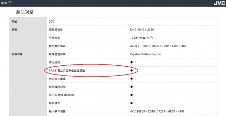 JVC 50V 開箱暨矯正報告 (含實測數據)