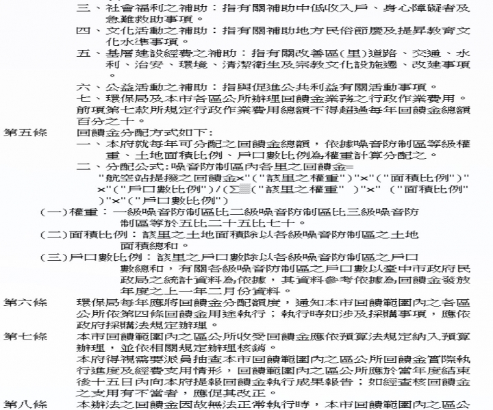 家住台中航空站的噪音補助 真的是補助?還是另類貪汙
