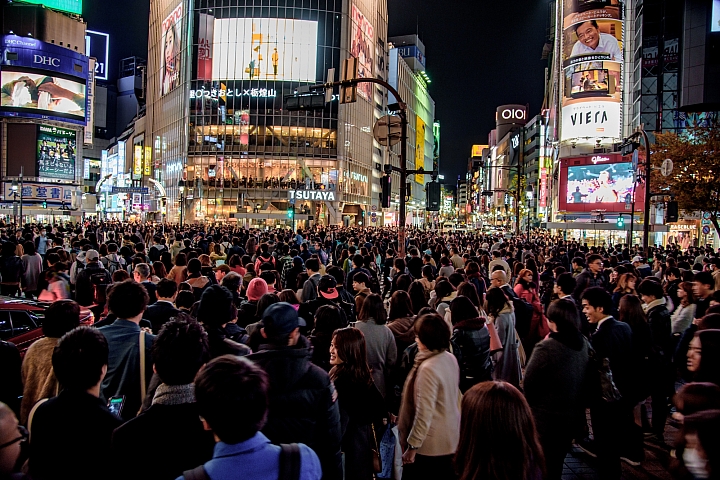 [D750] 2017/11.東京明治神宮外苑銀杏祭、澀谷車站外十字路口夜景