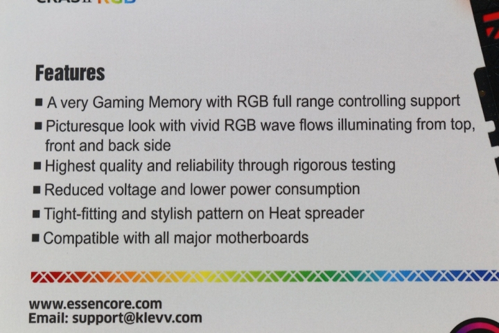 科賦KLEVV CRAS II RGB DDR4電競記憶體-酷炫RGB發光與超強悍效能兼得