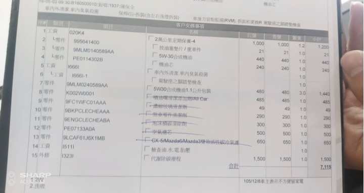 請2萬保養