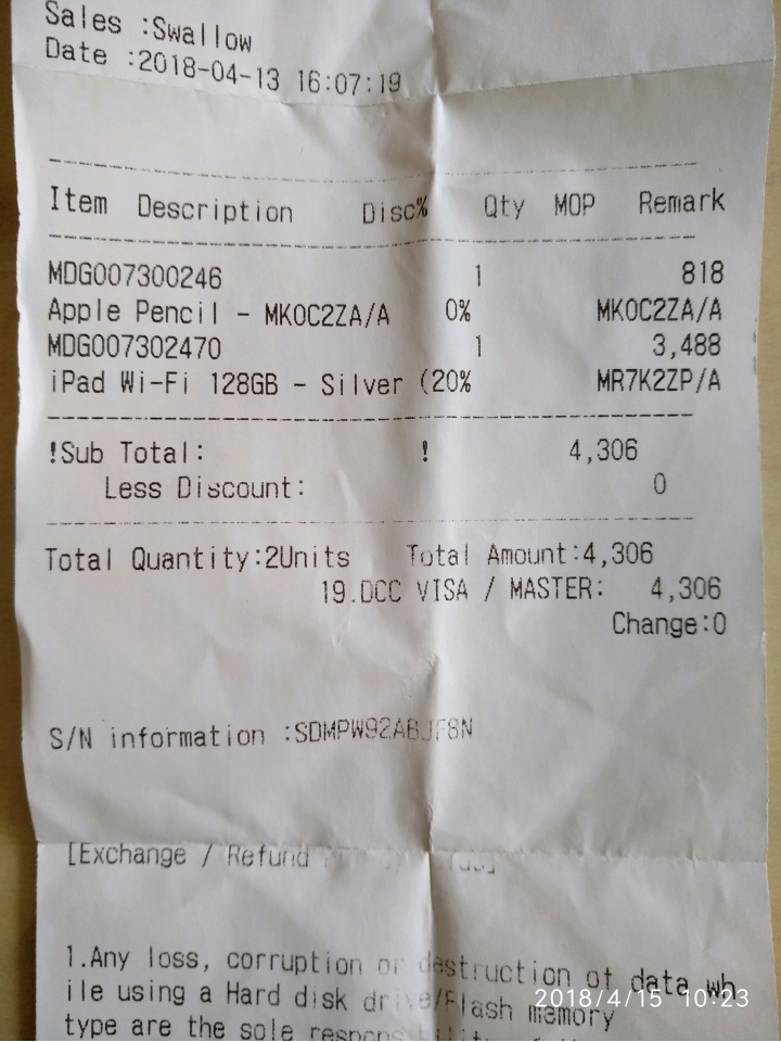 澳門買的ipad2018充電插頭台灣不能用