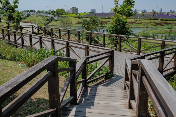[亂拍照] 淡水紫藤咖啡園一店(屯山園區) + 富貴角燈塔空拍 + 關渡花海節