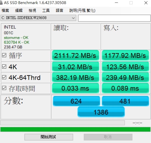 Liteon CX2-512G X2 搞 Raid0 跑分