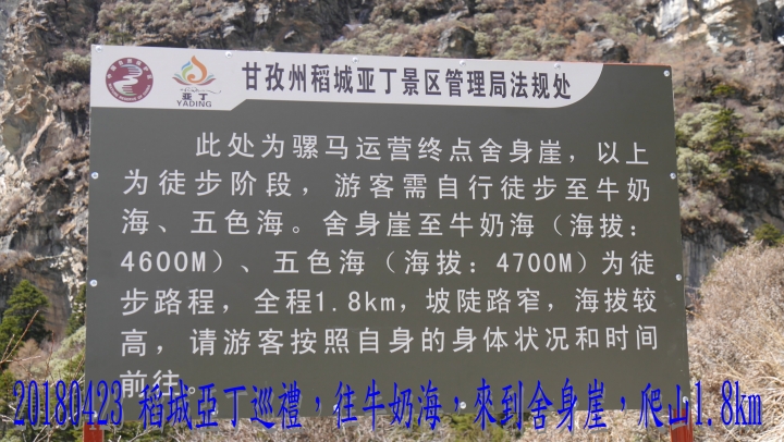 20180423 四姑娘山稻城亞丁之旅-5-亞丁洛絨牛場牛奶海五色海-1