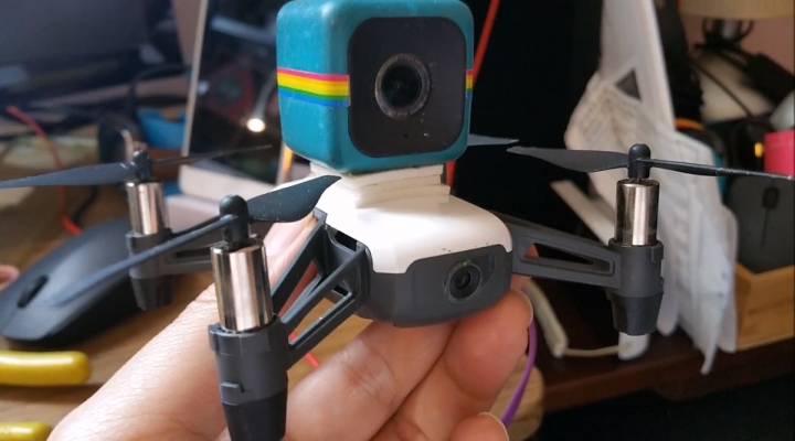 DJI Tello with Polaroid Cube