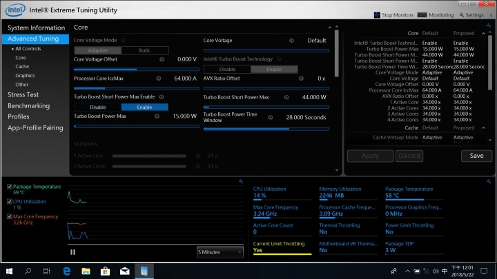 捷元HandBody 13U-2 I5-8250U XTU、液金效能溫度表現(有附圖)