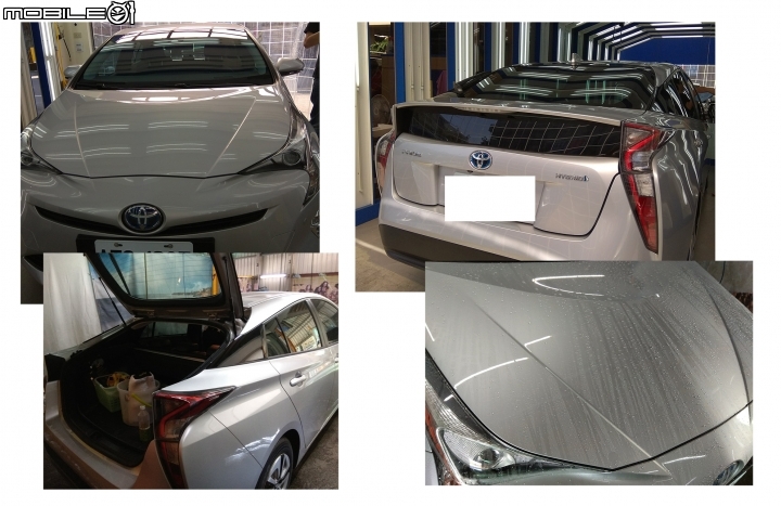 prius4 娃娃車DIY鍍膜紀錄