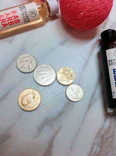 冰島的硬幣分享