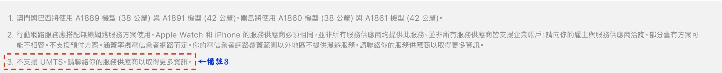 目前只有..台哥大支援eSIM..3G+4G訊號..蘋果沒有明說...