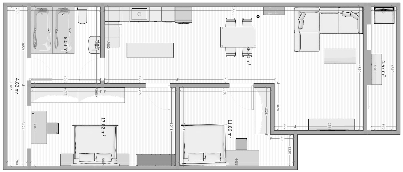 老公寓狹長屋改隔間