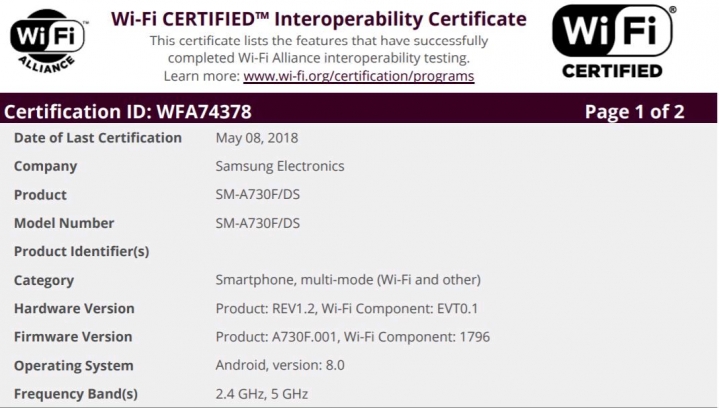 Android 8.0 Oreo for the Galaxy A8 / A8 +（2018）即將上市