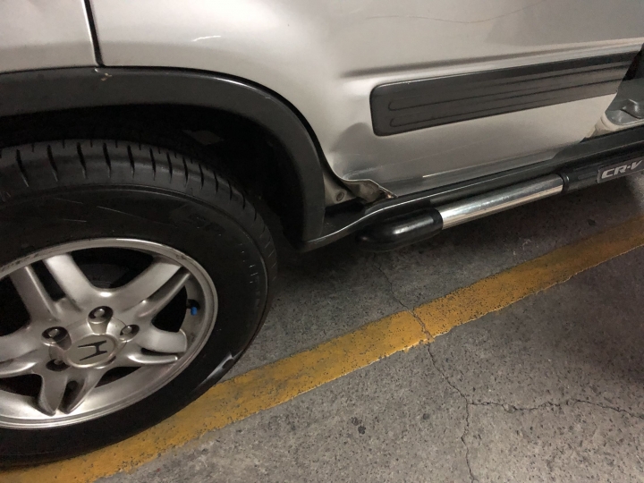 CRV一代後車門板金維修問題