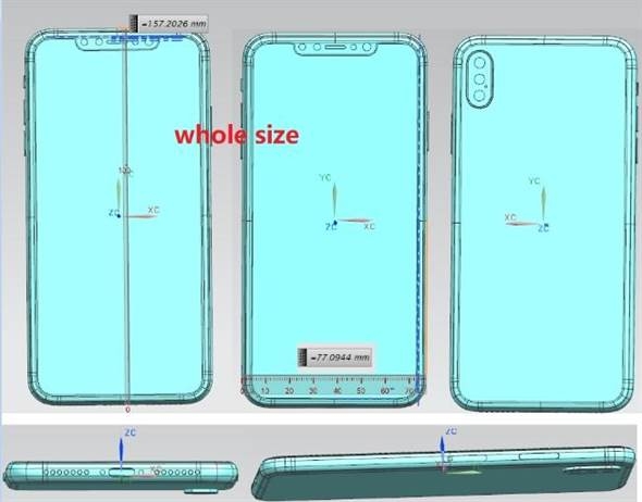 2018發表之iPhone新機設計圖曝光