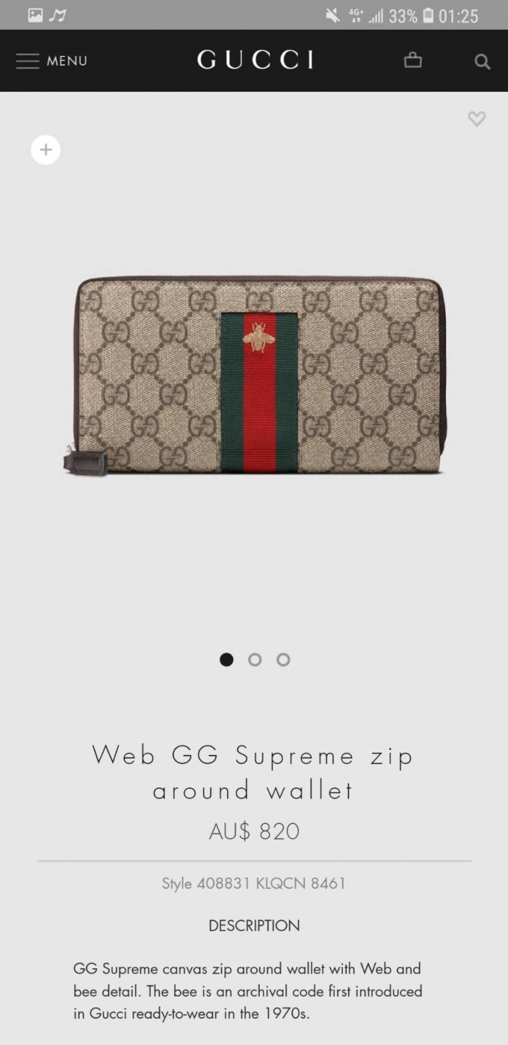 GUCCI男長夾挑選