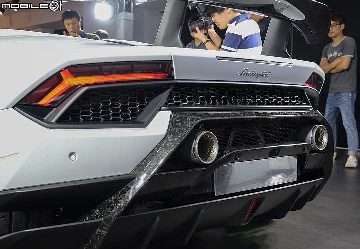 Lamborghini Huracan Performante Spyder 車尾特寫 Lamborghini Huracan Performante Spyder 車尾特寫