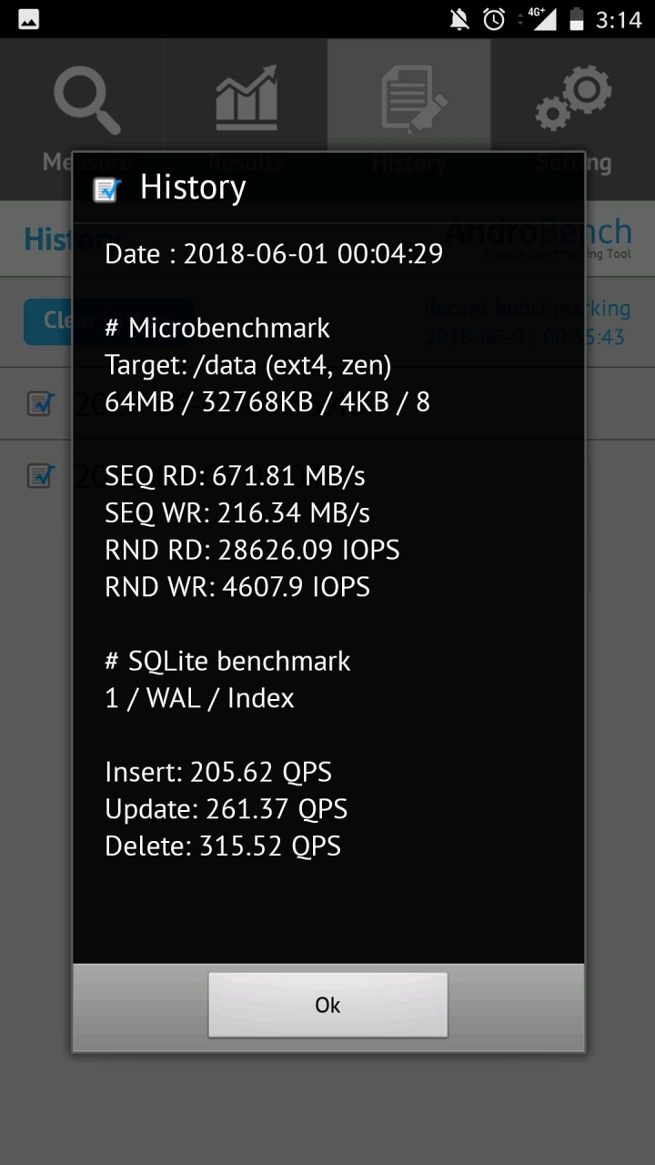 OnePlus 5氧OS 5.1.2改F2FS讀寫測試!