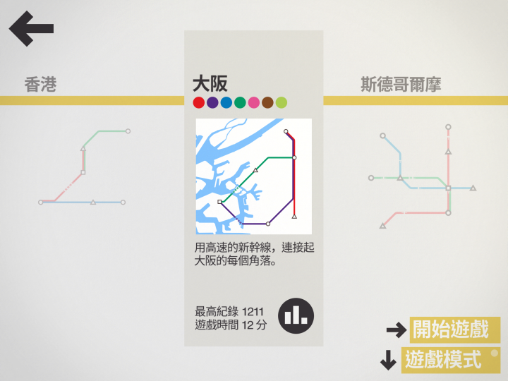 Mini Metro 迷你地鐵 遊戲介紹與心得