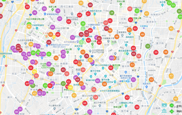 台中空氣怎麼了?2018/06/08