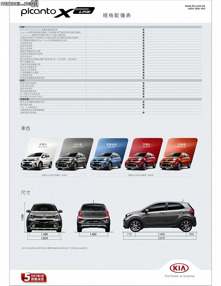 【國內新訊】Kia Picanto X-Line 59.9萬元超殺價格上市，身擁級距最超值安全配備！