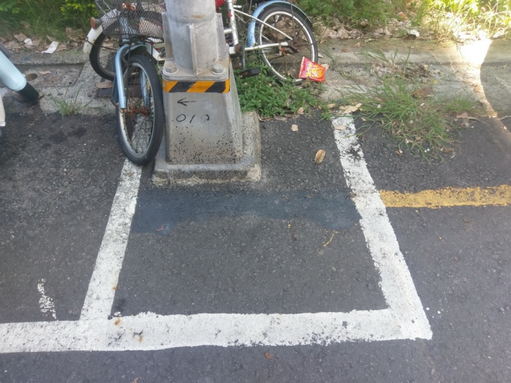 這就是四輪大爺對二輪所規畫的停車格吧