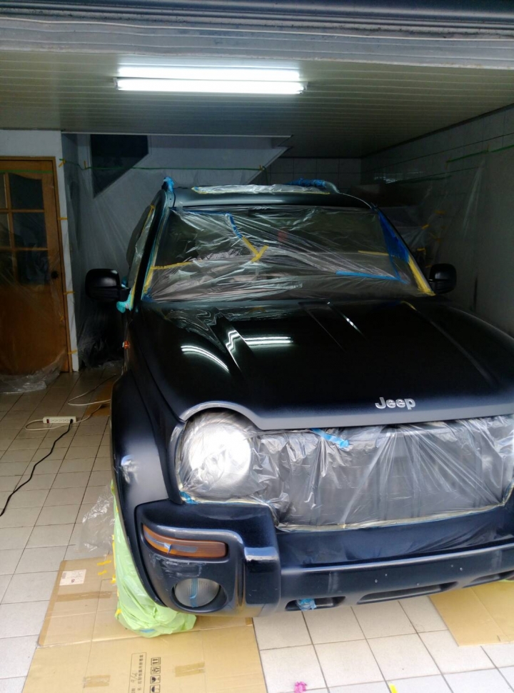 DIY 老車翻新 全車噴膜
