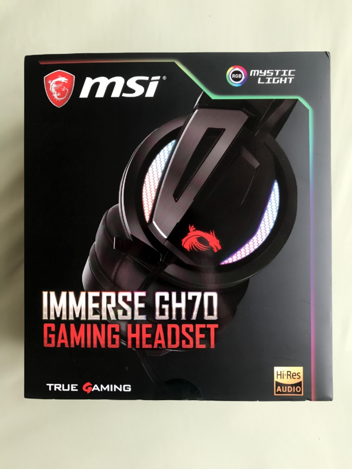 MSI Immerse GH70 電競耳機 開箱介紹